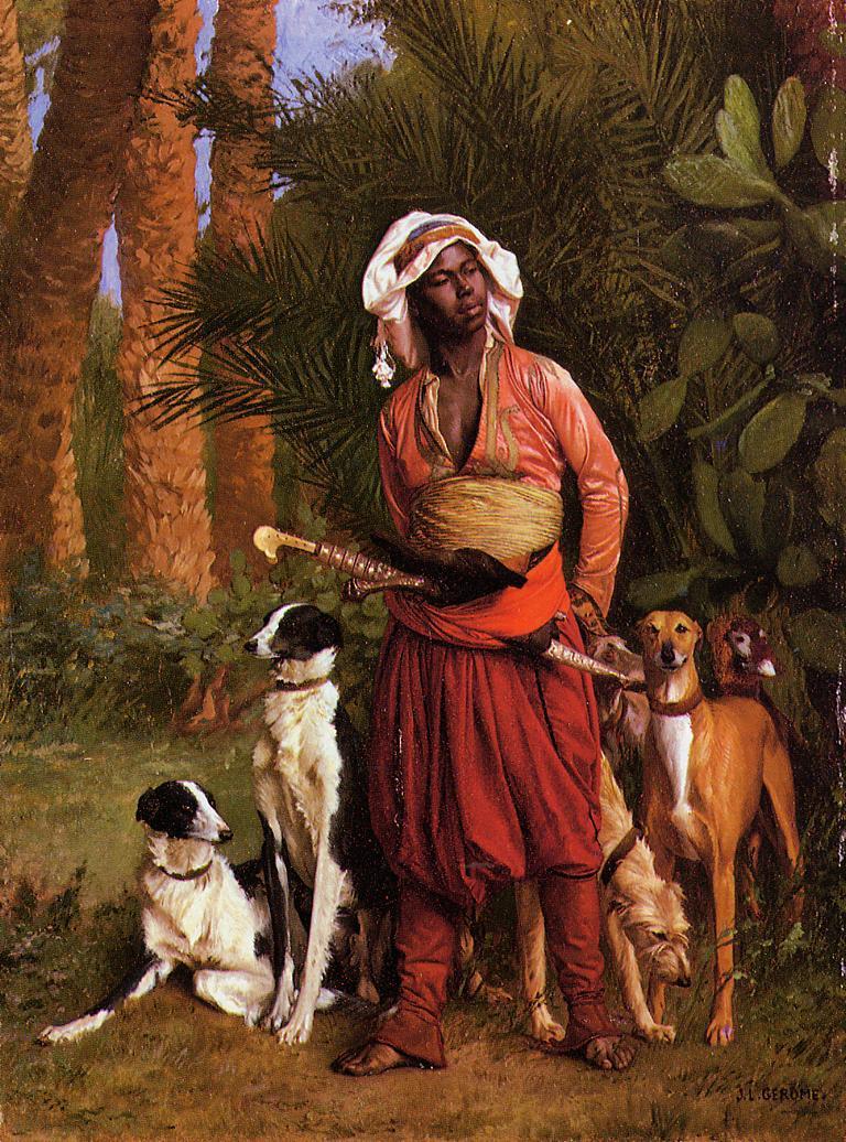 Jean-Leon Gerome The Negro Master of the Hounds